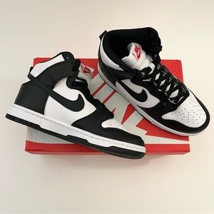 NWT Nike Dunk High Panda Black White Sneakers dunks  sz women’s 7.5 mens 6